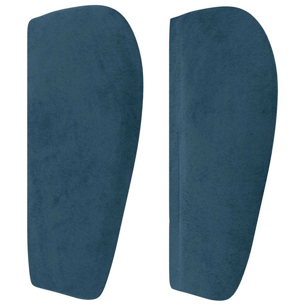 vidaXL Wingback Headboard Dark Blue 203x23x78/88 cm Velvet