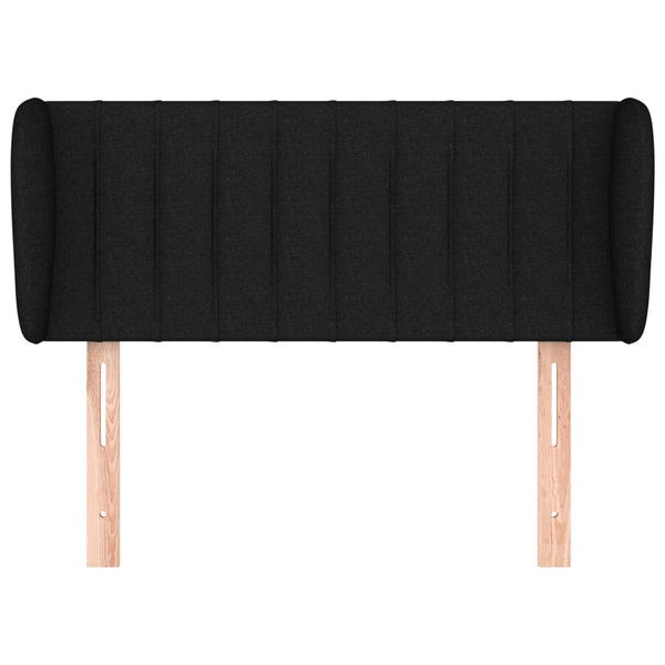 vidaXL Wingback Headboard Black 83x23x78/88 cm Fabric