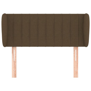 vidaXL Wingback Headboard Dark Brown 83x23x78/88 cm Fabric