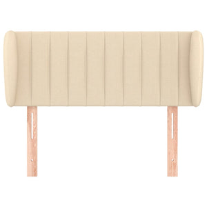 vidaXL Wingback Headboard Cream 83x23x78/88 cm Fabric