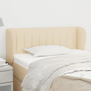 vidaXL Wingback Headboard Cream 83x23x78/88 cm Fabric