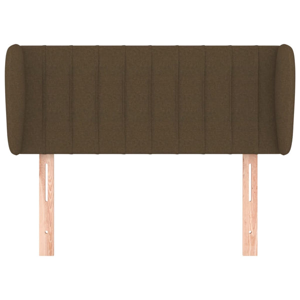 vidaXL Wingback Headboard Dark Brown 93x23x78/88 cm Fabric