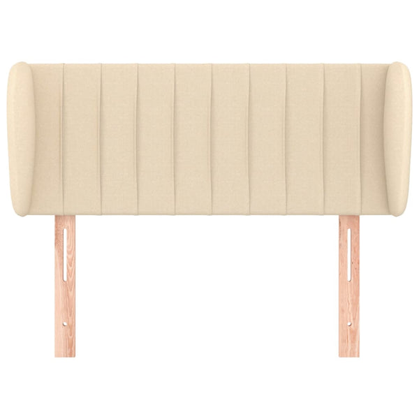 vidaXL Wingback Headboard Cream 93x23x78/88 cm Fabric