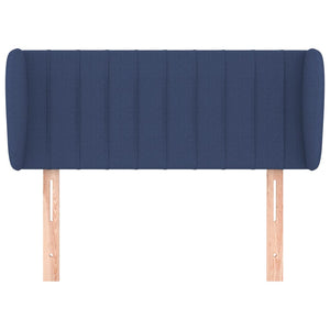vidaXL Wingback Headboard Blue 93x23x78/88 cm Fabric