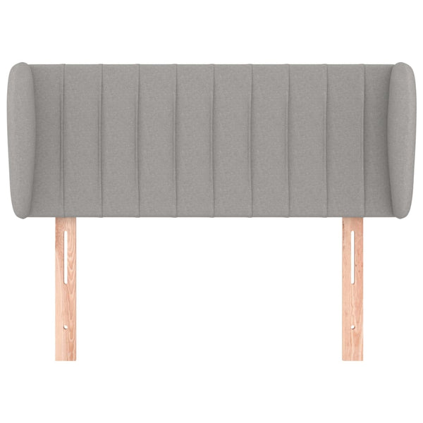 vidaXL Wingback Headboard Light Gray 103x23x78/88 cm Fabric