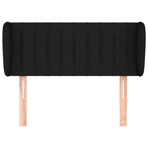vidaXL Wingback Headboard Black 103x23x78/88 cm Fabric