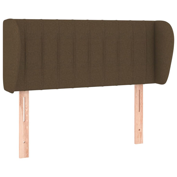 vidaXL Wingback Headboard Dark Brown 103x23x78/88 cm Fabric
