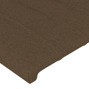 vidaXL Wingback Headboard Dark Brown 103x23x78/88 cm Fabric