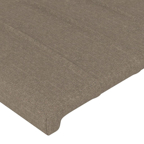 vidaXL Wingback Headboard Taupe 103x23x78/88 cm Fabric