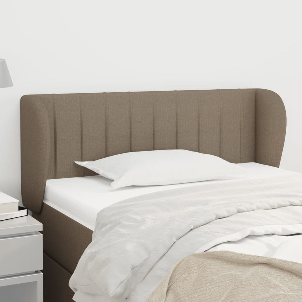 vidaXL Wingback Headboard Taupe 103x23x78/88 cm Fabric