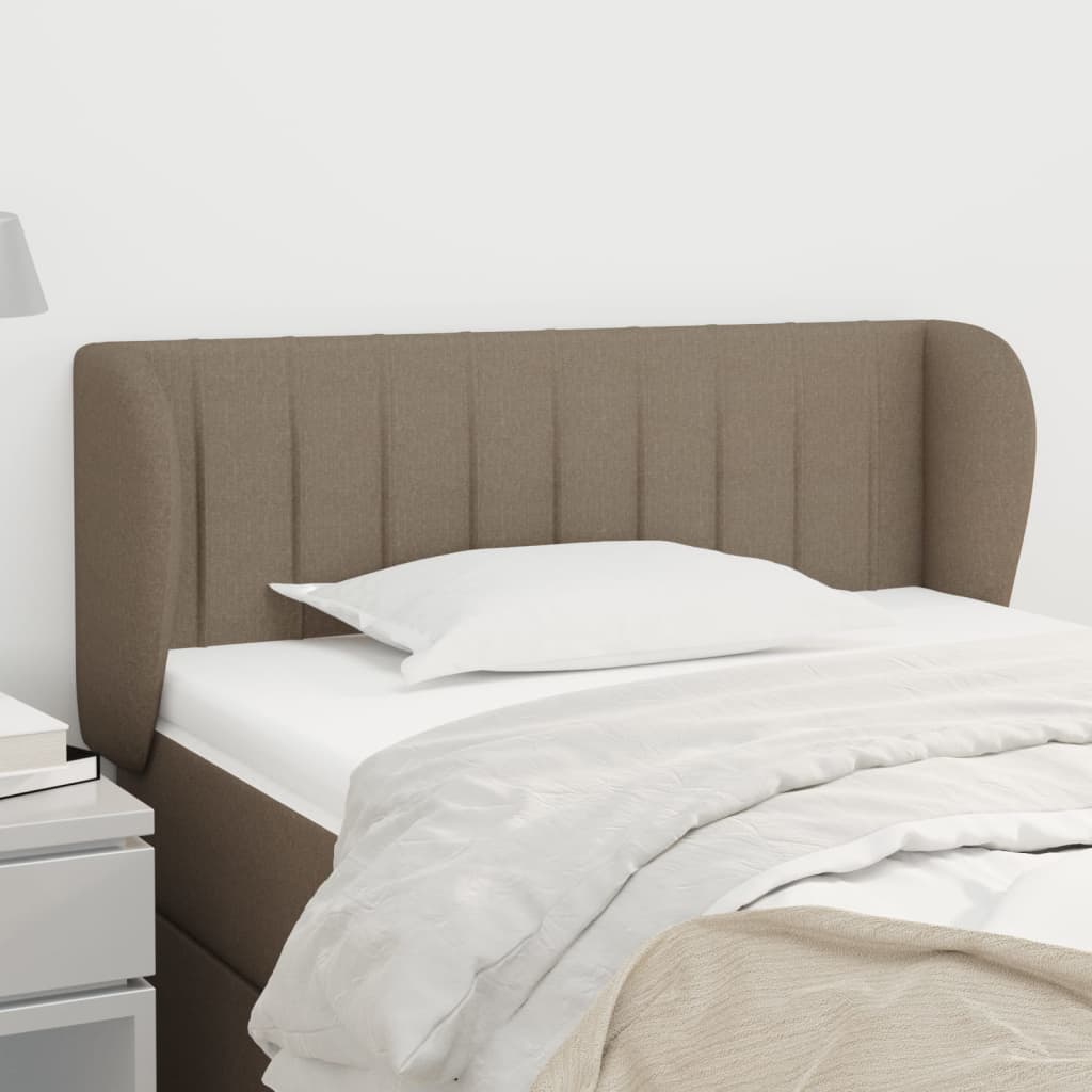 vidaXL Wingback Headboard Taupe 103x23x78/88 cm Fabric