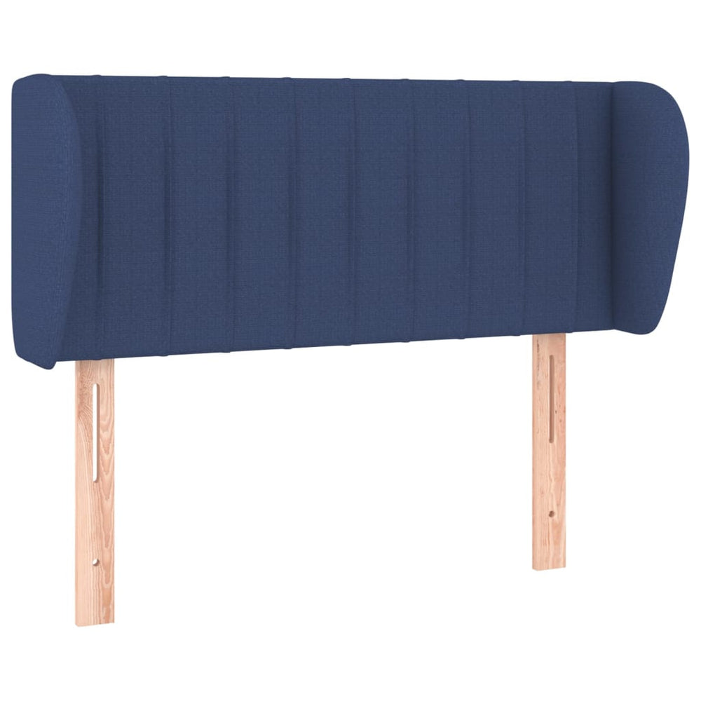 vidaXL Wingback Headboard Blue 103x23x78/88 cm Fabric
