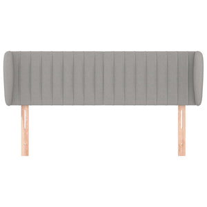 vidaXL Wingback Headboard Light Grey 147x23x78/88 cm Fabric