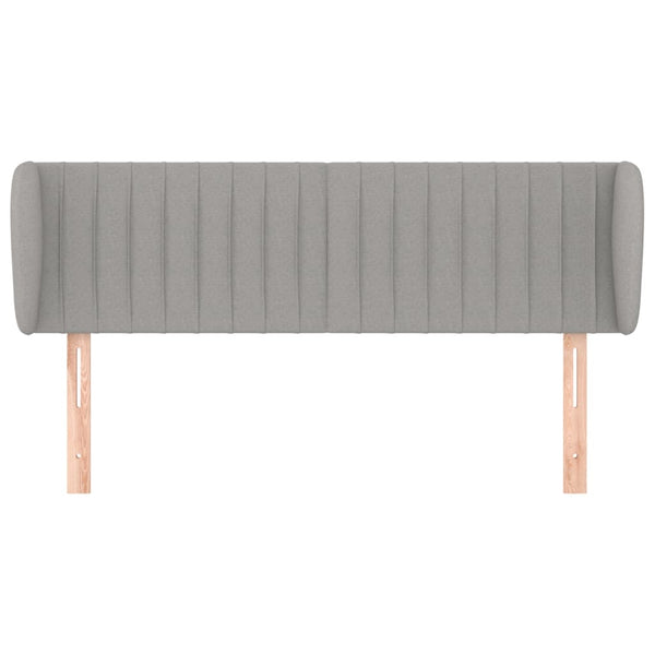 vidaXL Wingback Headboard Light Grey 147x23x78/88 cm Fabric