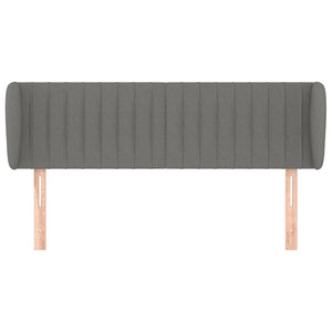 vidaXL Wingback Headboard Dark Grey 147x23x78/88 cm Fabric