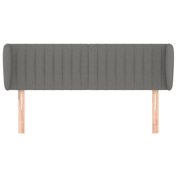 vidaXL Wingback Headboard Dark Grey 147x23x78/88 cm Fabric
