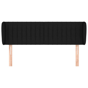 vidaXL Wingback Headboard Black 147x23x78/88 cm Fabric
