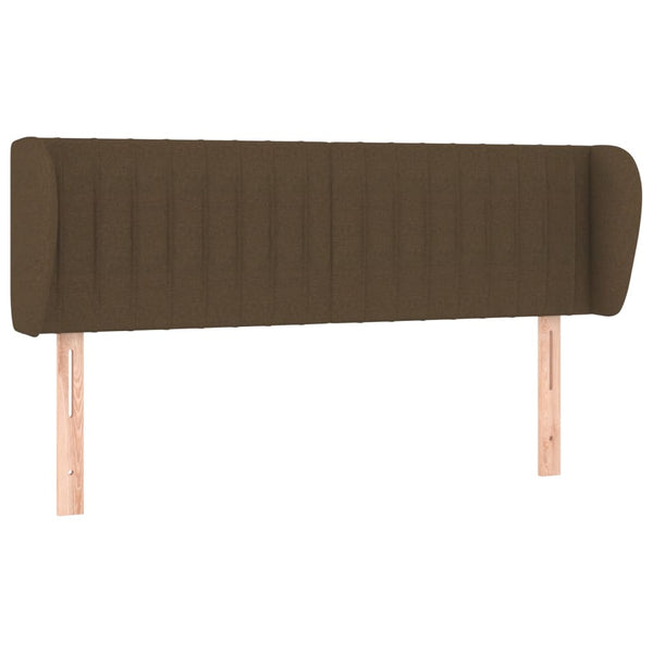 vidaXL Wingback Headboard Dark Brown 147x23x78/88 cm Fabric