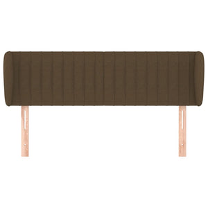 vidaXL Wingback Headboard Dark Brown 147x23x78/88 cm Fabric