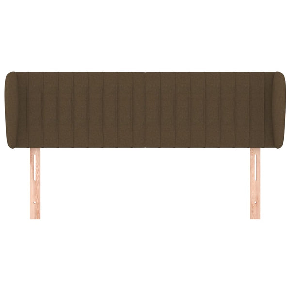 vidaXL Wingback Headboard Dark Brown 147x23x78/88 cm Fabric