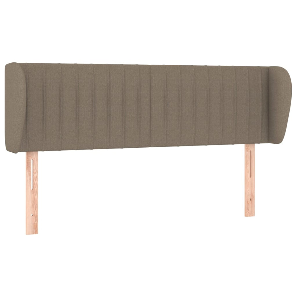 vidaXL Wingback Headboard Taupe 147x23x78/88 cm Fabric