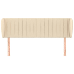 vidaXL Wingback Headboard Cream 147x23x78/88 cm Fabric