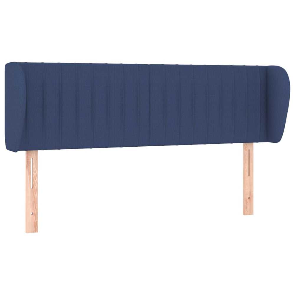 vidaXL Wingback Headboard Blue 147x23x78/88 cm Fabric