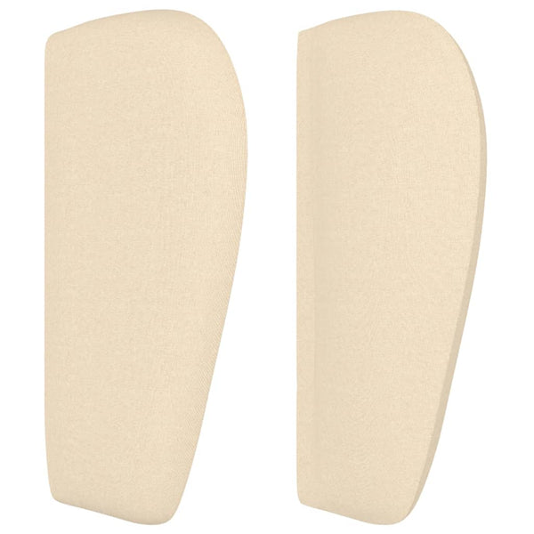vidaXL Wingback Headboard Cream 163x23x78/88 cm Fabric