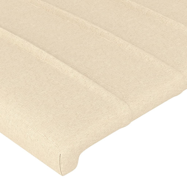 vidaXL Wingback Headboard Cream 163x23x78/88 cm Fabric