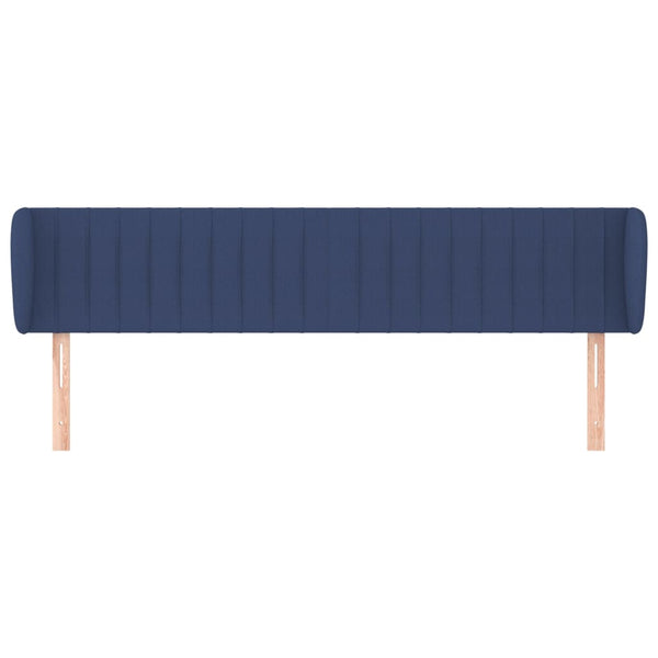 vidaXL Wingback Headboard Blue 163x23x78/88 cm Fabric