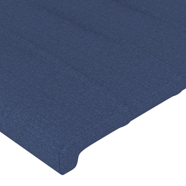 vidaXL Wingback Headboard Blue 163x23x78/88 cm Fabric