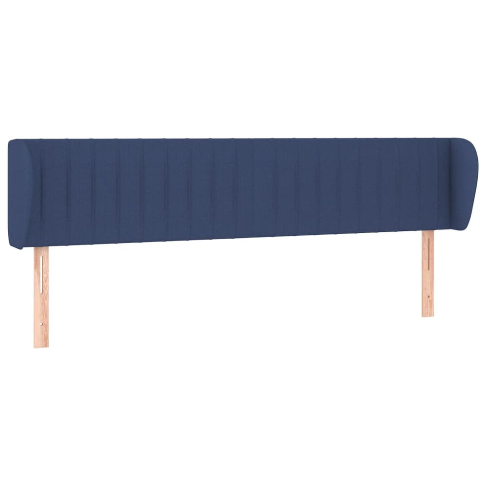 vidaXL Wingback Headboard Blue 183x23x78/88 cm Fabric