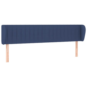 vidaXL Wingback Headboard Blue 183x23x78/88 cm Fabric