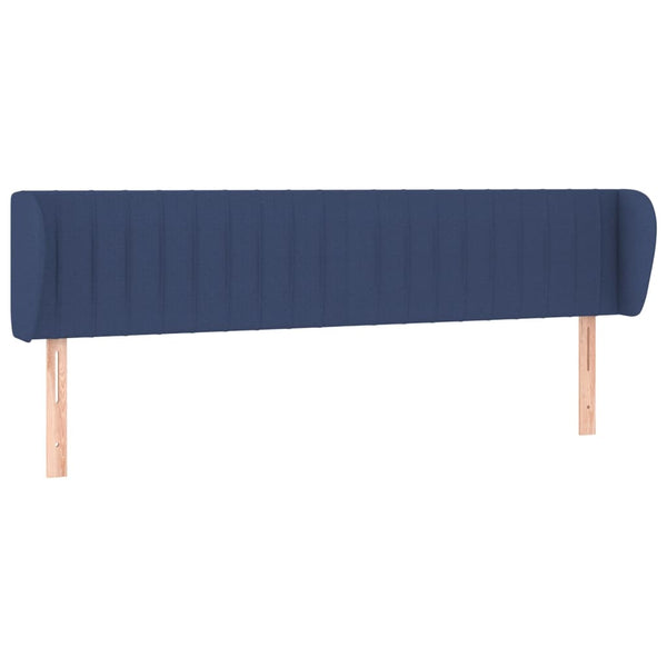 vidaXL Wingback Headboard Blue 183x23x78/88 cm Fabric