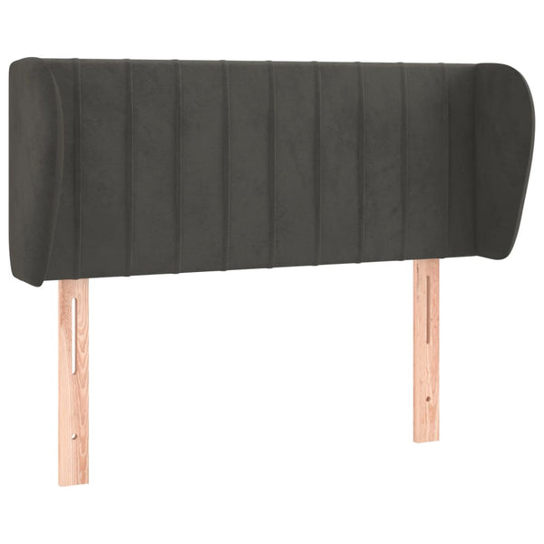 vidaXL Wingback Headboard Dark Grey 103x23x78/88 cm Velvet