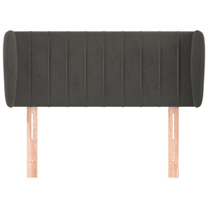 vidaXL Wingback Headboard Dark Grey 103x23x78/88 cm Velvet
