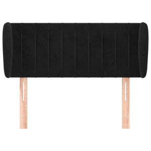 vidaXL Wingback Headboard Black 103x23x78/88 cm Velvet