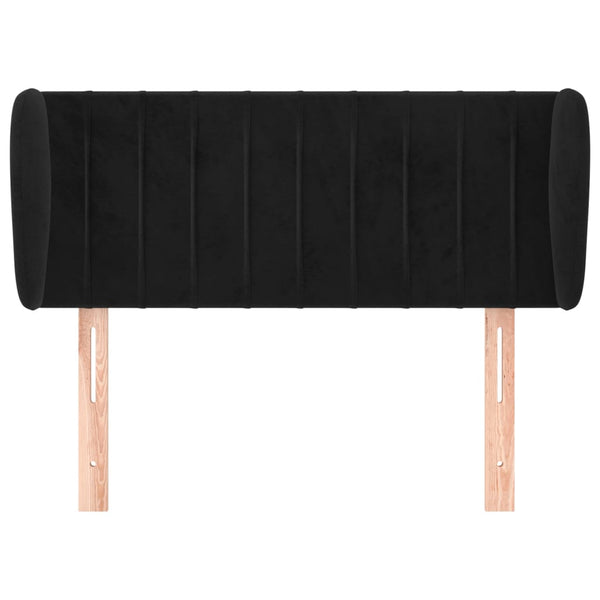 vidaXL Wingback Headboard Black 103x23x78/88 cm Velvet