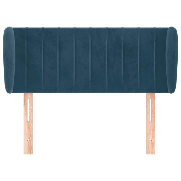 vidaXL Wingback Headboard Dark Blue 103x23x78/88 cm Velvet