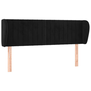 vidaXL Wingback Headboard Black 147x23x78/88 cm Velvet