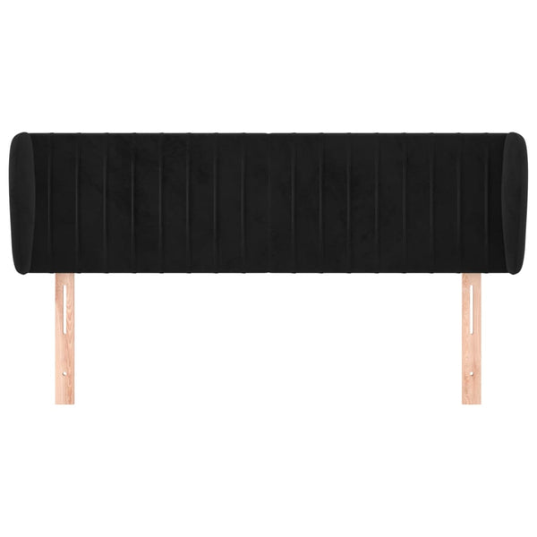 vidaXL Wingback Headboard Black 147x23x78/88 cm Velvet