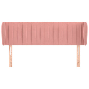 vidaXL Wingback Headboard Pink 147x23x78/88 cm Velvet