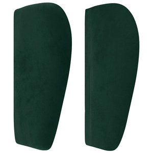 vidaXL Wingback Headboard Dark Green 163x23x78/88 cm Velvet