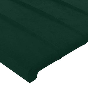 vidaXL Wingback Headboard Dark Green 163x23x78/88 cm Velvet