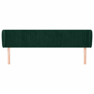vidaXL Wingback Headboard Dark Green 183x23x78/88 cm Velvet