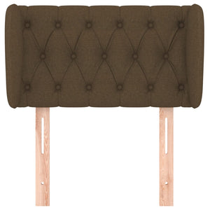 vidaXL Wingback Headboard Dark Brown 83x23x78/88 cm Fabric