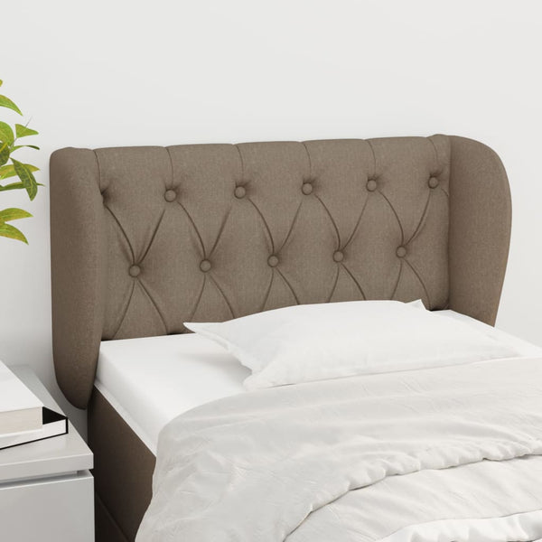 vidaXL Wingback Headboard Taupe 83x23x78/88 cm Fabric