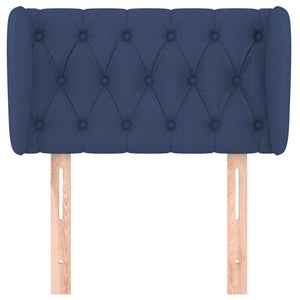 vidaXL Wingback Headboard Blue 83x23x78/88 cm Fabric