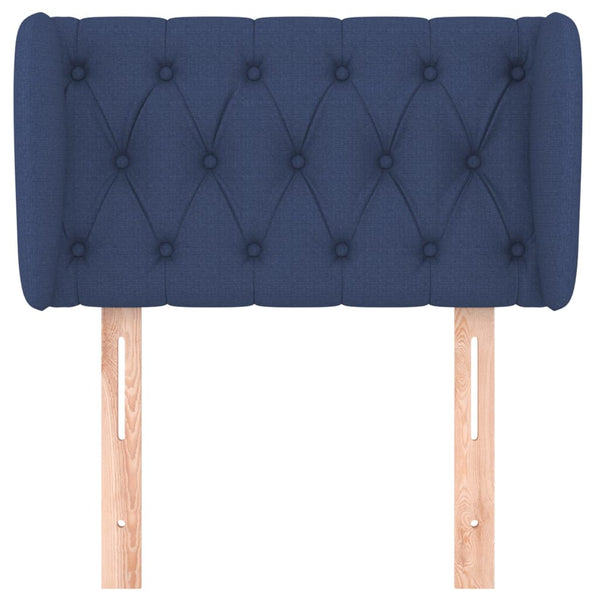 vidaXL Wingback Headboard Blue 83x23x78/88 cm Fabric