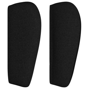 vidaXL Headboard with Wings Black 93x23x78/88 cm Fabric